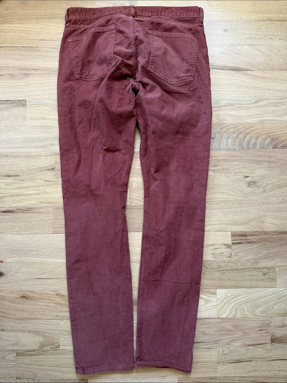 J. Crew Men's Style 250 Corduroy Pants in Rust Red Waist 34 x Length 34